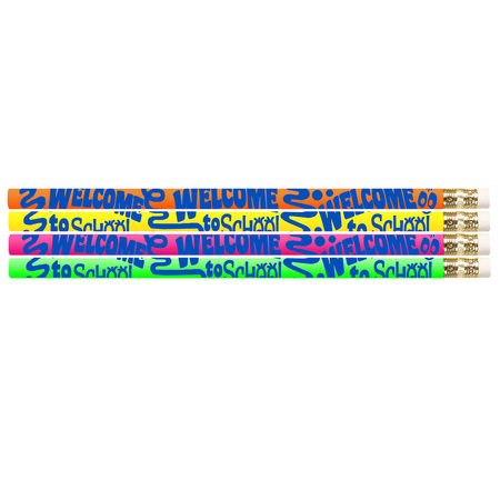 MUSGRAVE PENCIL CO Welcome To School Motivational Pencils, PK144 1425